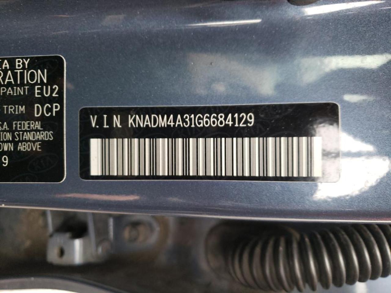 Photo 10 from auction – 2016 KIA RIO LX with VIN KNADM4A31G6684129