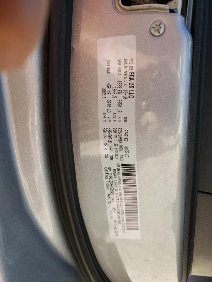 Photo 10 from auction – 2019 CHRYSLER PACIFICA T with VIN 2C4RC1BG9KR569422
