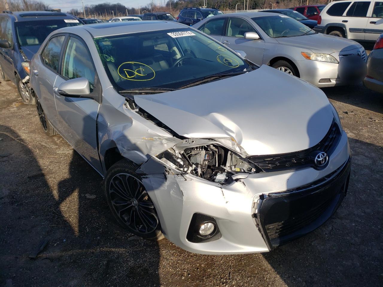 TOYOTA COROLLA L 2014 with VIN 2T1BURHE2EC041373 - Photo from auction