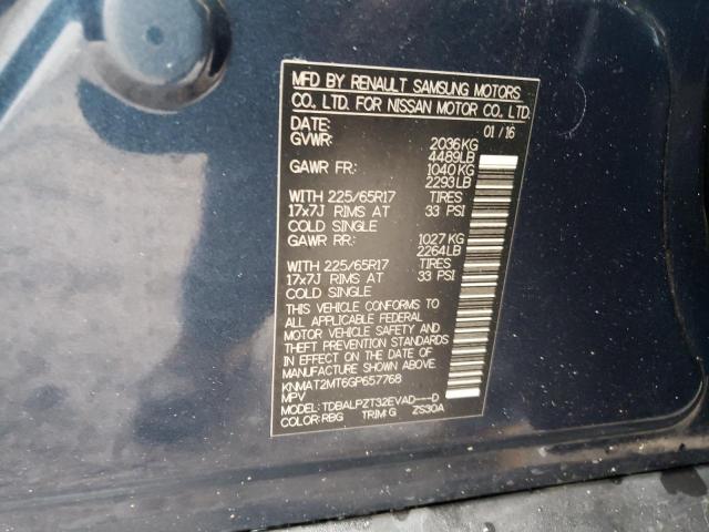 Zdjęcie 10 z aukcji – 2016 NISSAN ROGUE S z VIN KNMAT2MT6GP657768