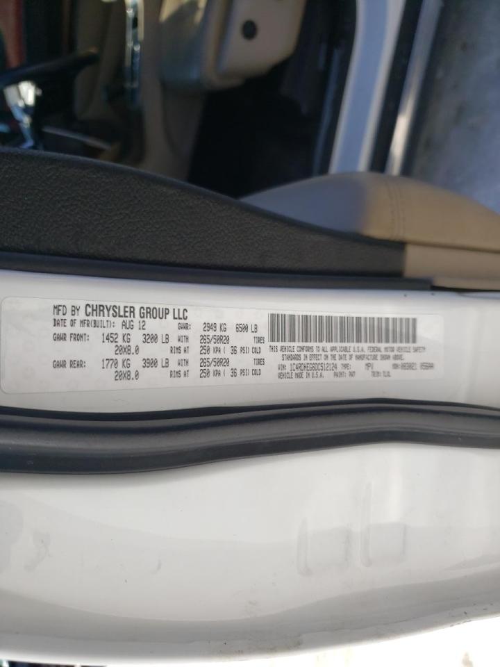 Photo 10 from auction – 2013 DODGE DURANGO CI with VIN 1C4RDHEG6DC512124