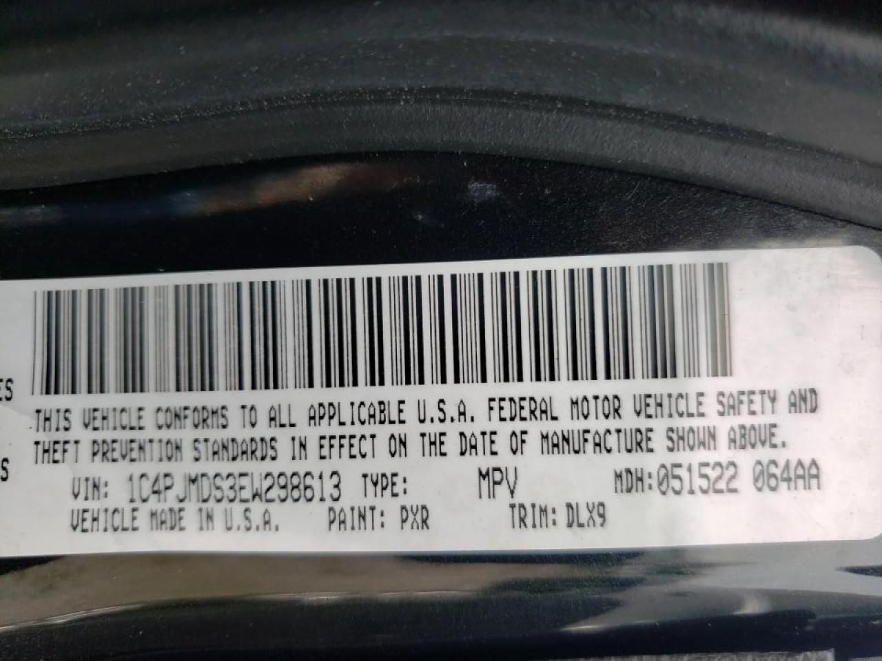 Photo 10 from auction – 2014 JEEP CHEROKEE L with VIN 1C4PJMDS3EW298613