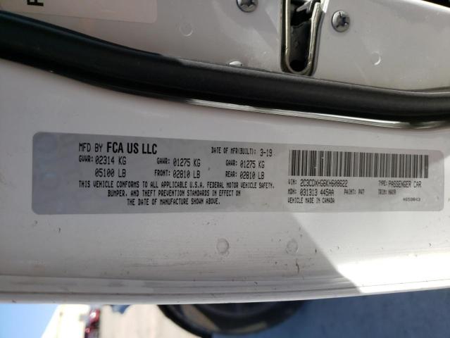 Photo 10 from auction – 2019 DODGE CHARGER GT with VIN 2C3CDXHG6KH608622