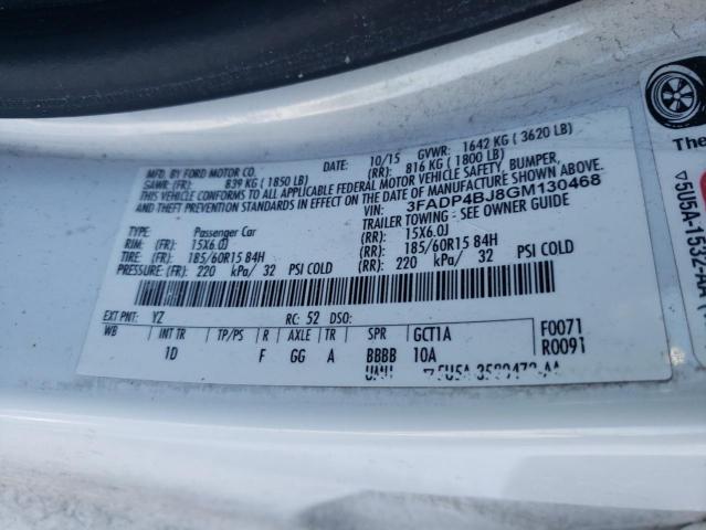 Photo 10 from auction – 2016 FORD FIESTA SE with VIN 3FADP4BJ8GM130468