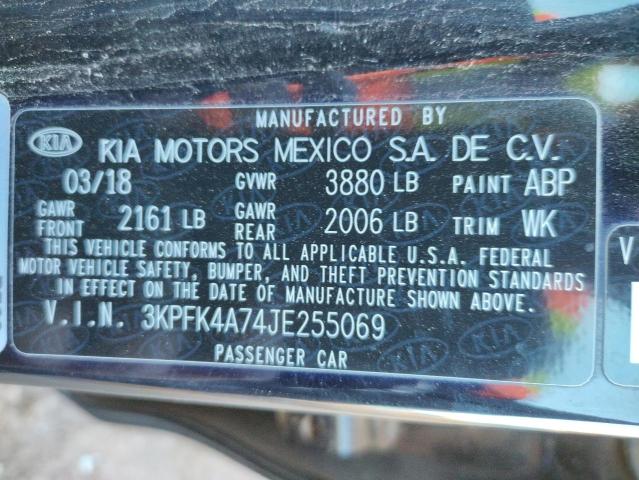 Photo 10 from auction – 2018 KIA FORTE LX with VIN 3KPFK4A74JE255069