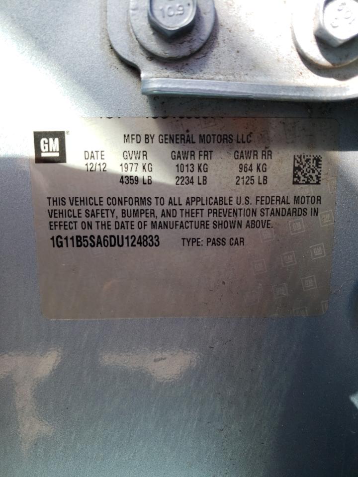 Photo 10 from auction – 2013 CHEVROLET MALIBU LS with VIN 1G11B5SA6DU124833
