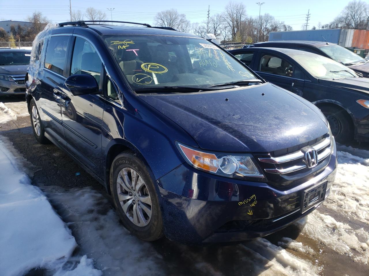 HONDA ODYSSEY EX 2015 with VIN 5FNRL5H6XFB012705 - Photo from auction