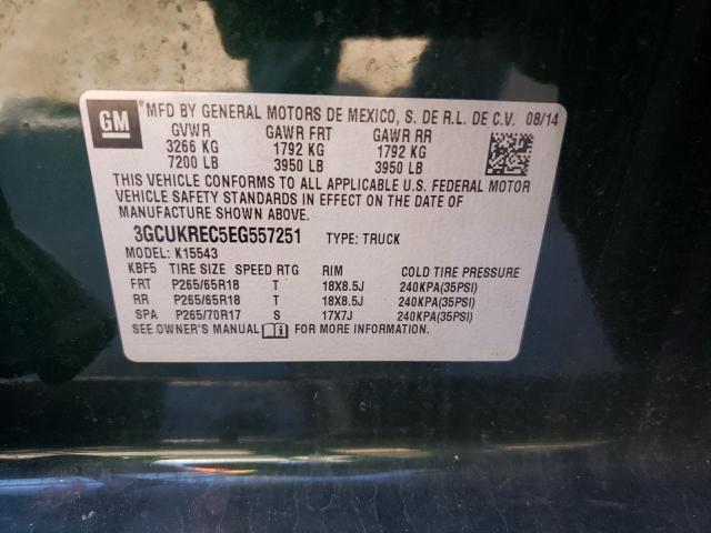 Photo 10 from auction – 2014 CHEVROLET SILVERADO with VIN 3GCUKREC5EG557251