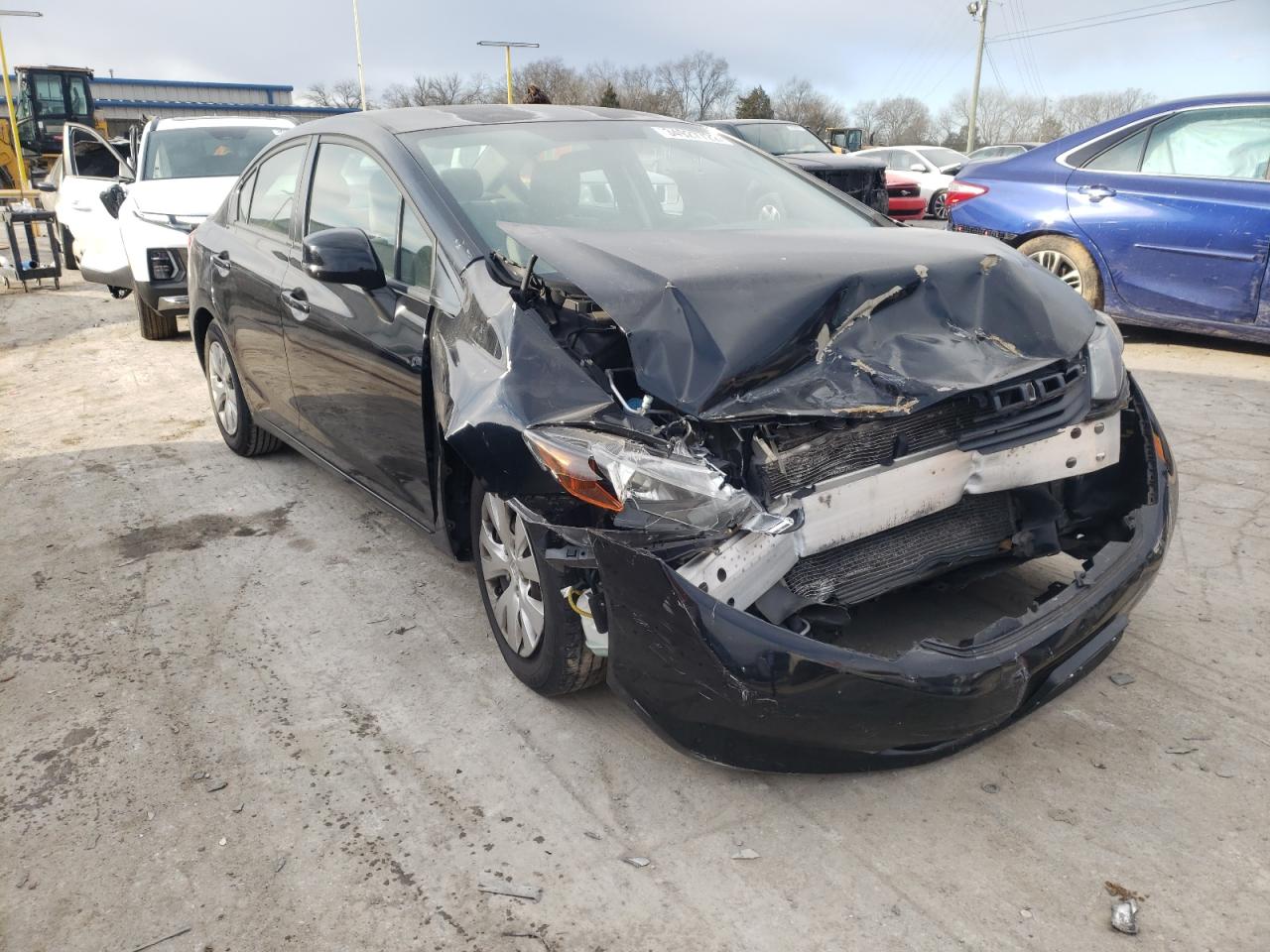 HONDA CIVIC LX 2012 with VIN 2HGFB2F54CH563475 - Photo from auction