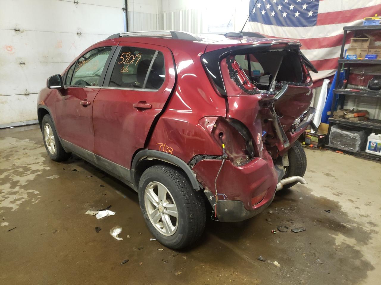 Photo 3 from auction – 2018 CHEVROLET TRAX 1LT with VIN 3GNCJPSB4JL156149