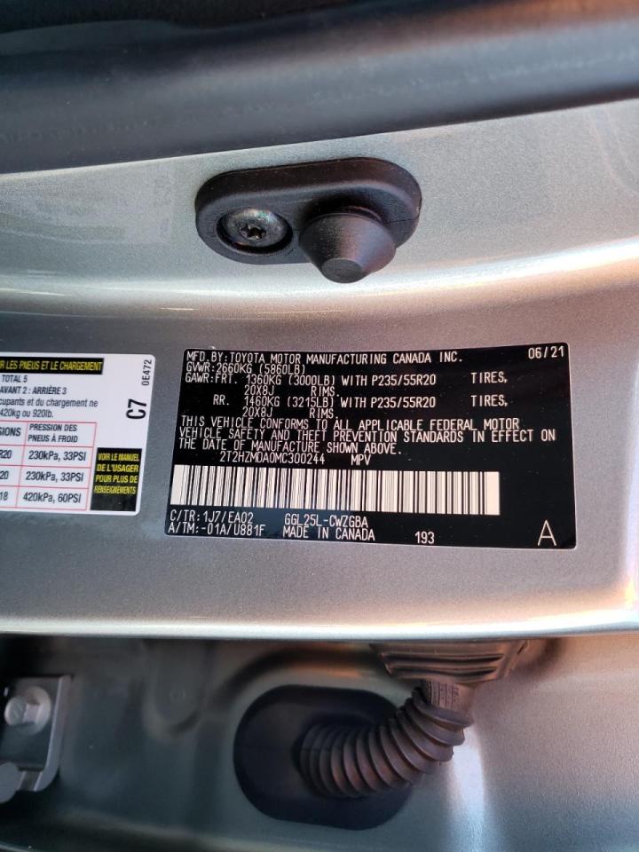 صورة رقم 10 من المزاد - 2021 LEXUS RX 350 مع VIN 2T2HZMDA0MC300244