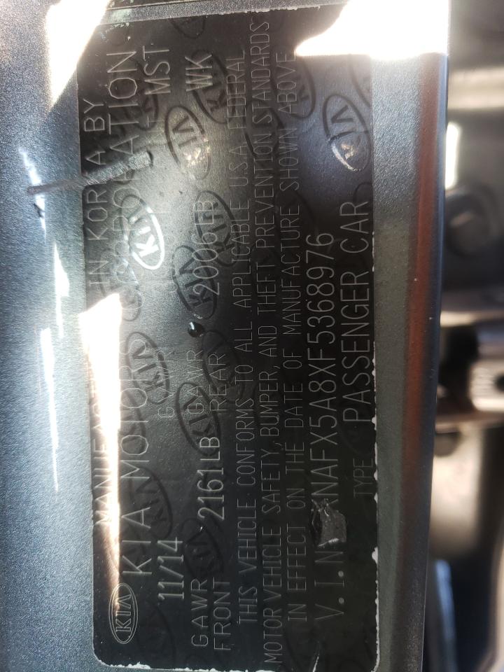 Photo 10 from auction – 2015 KIA FORTE EX with VIN KNAFX5A8XF5368976