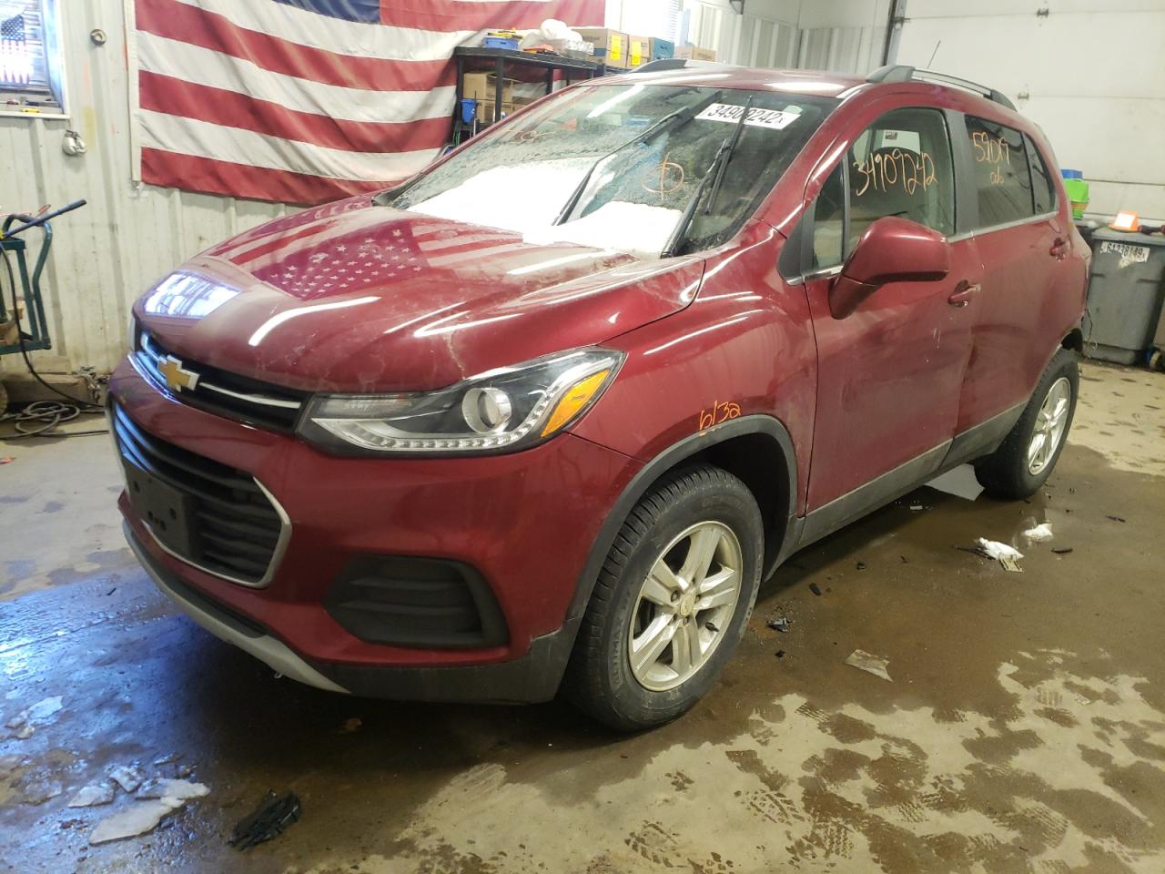 Photo 2 from auction – 2018 CHEVROLET TRAX 1LT with VIN 3GNCJPSB4JL156149