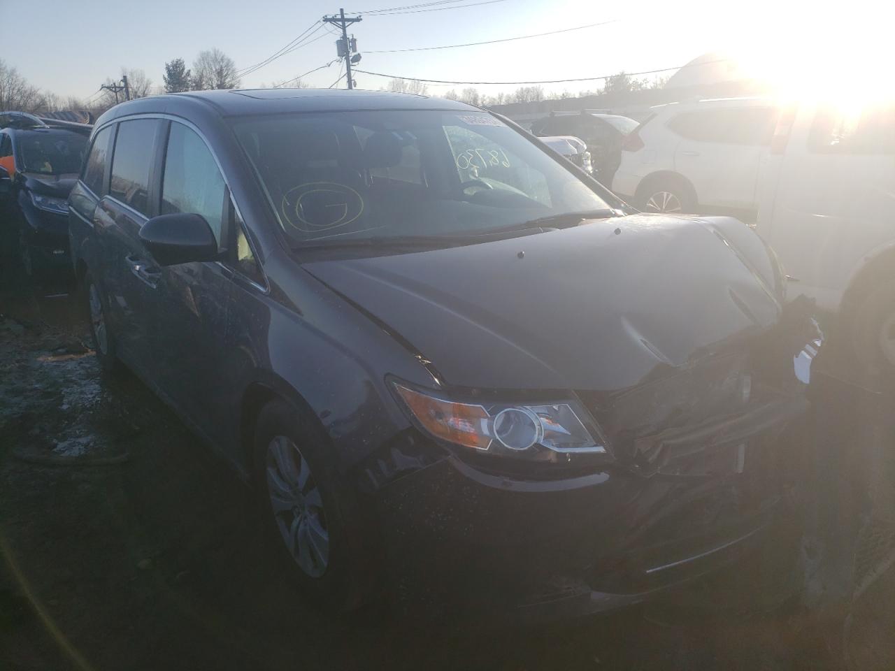HONDA ODYSSEY EX 2014 with VIN 5FNRL5H69EB101292 - Photo from auction