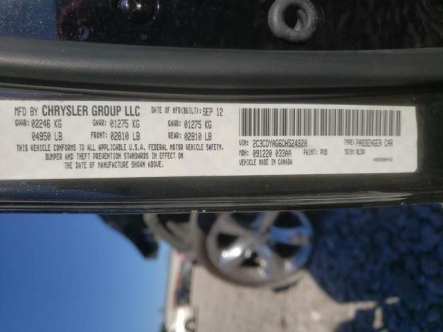 Photo 10 from auction – 2013 DODGE CHALLENGER with VIN 2C3CDYAG6DH524920