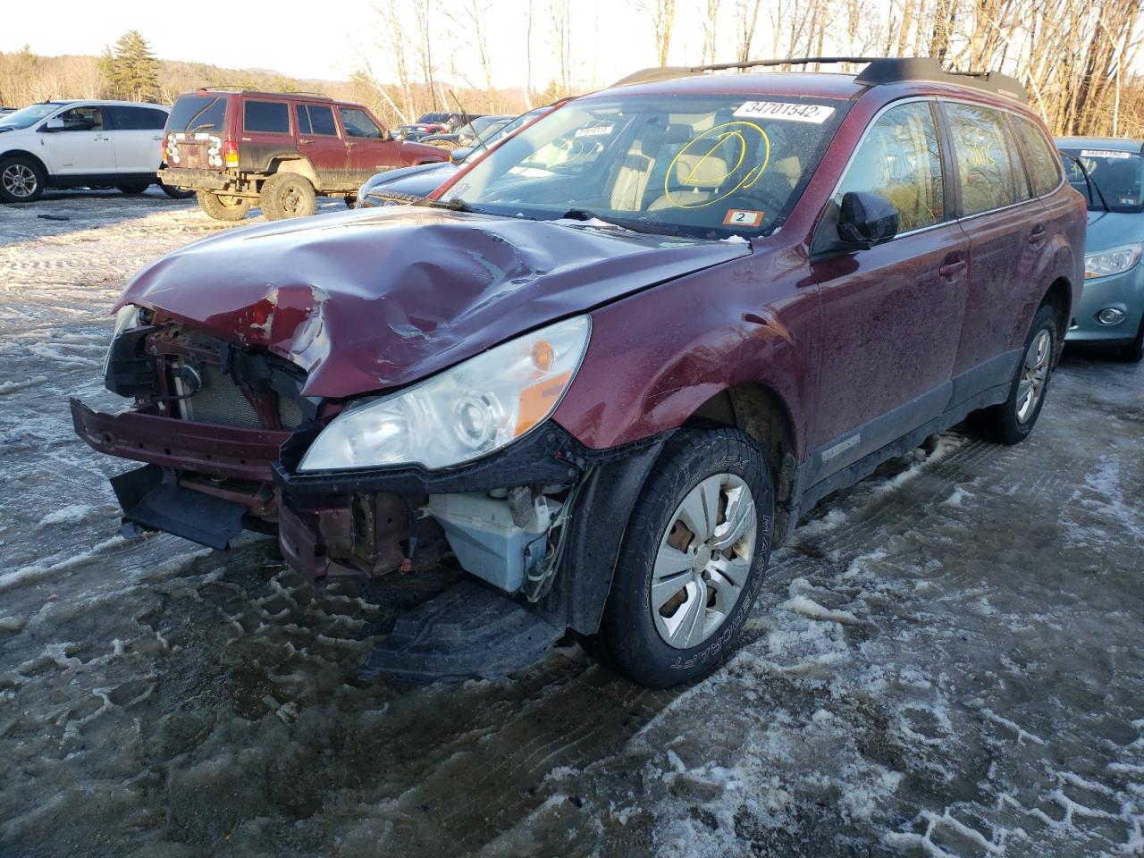 Photo 2 from auction – 2011 SUBARU OUTBACK with VIN 4S4BRBAC4B3430453