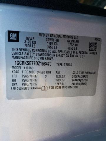 Photo 10 from auction – 2013 CHEVROLET SILVERADO with VIN 1GCRKSE77DZ158470