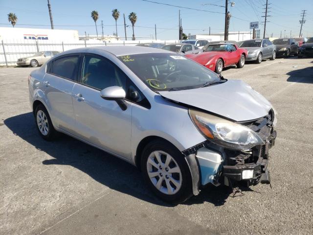 KIA RIO LX 2014 with VIN KNADM4A38E6404722 - Photo from auction