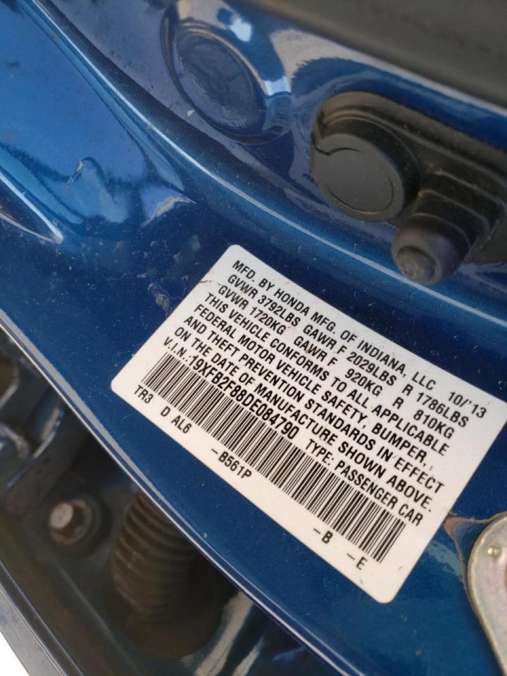 Photo 10 from auction – 2013 HONDA CIVIC EX with VIN 19XFB2F88DE084790