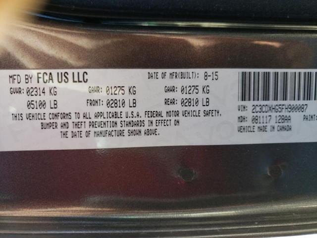 Photo 10 from auction – 2015 DODGE CHARGER SX with VIN 2C3CDXHG5FH900087