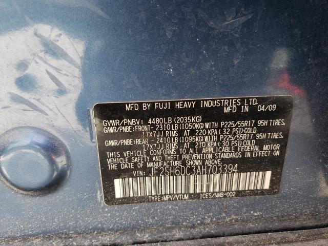Photo 10 from auction – 2010 SUBARU FORESTER 2 with VIN JF2SH6DC3AH703394