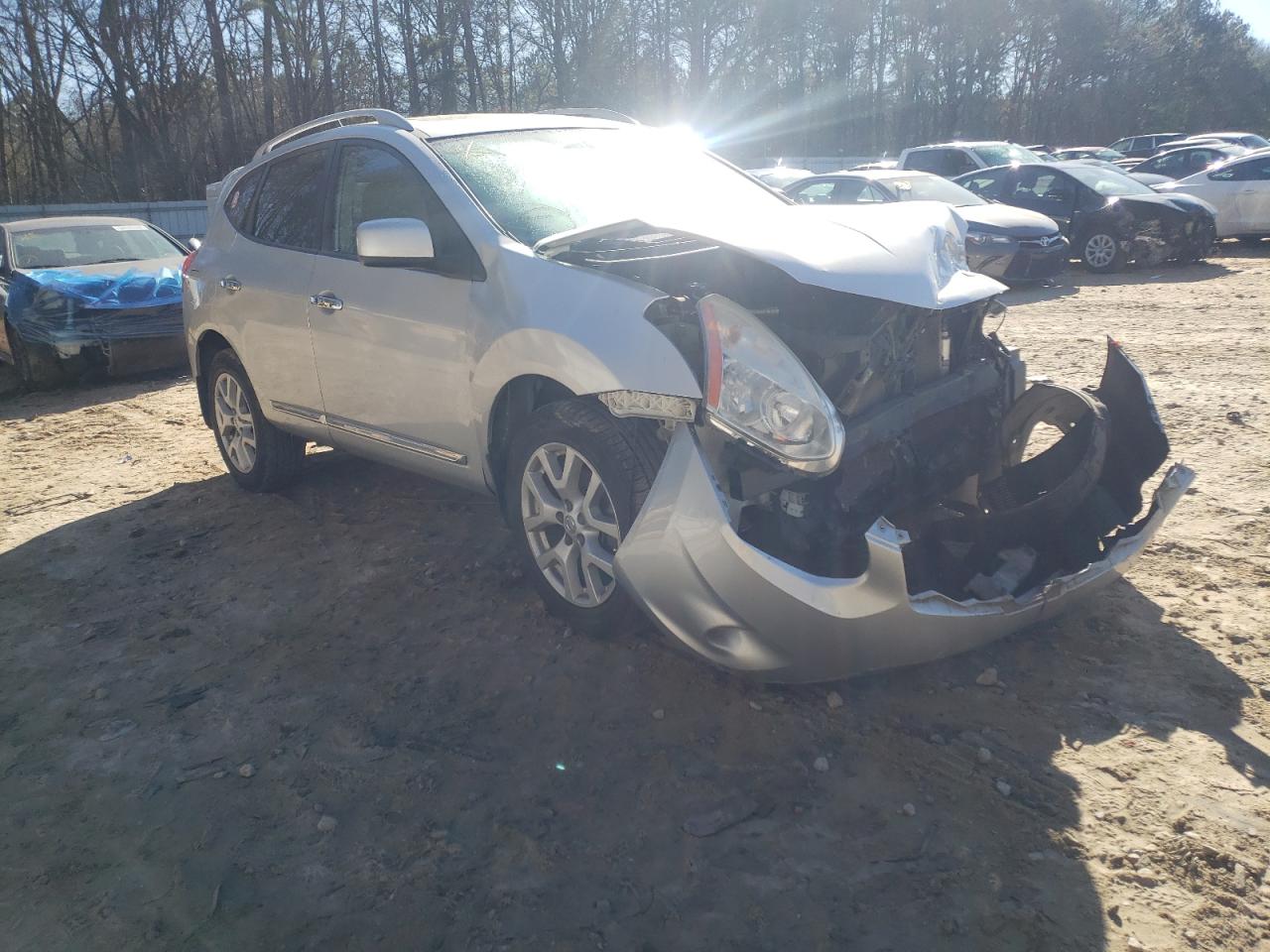 NISSAN ROGUE S 2011 with VIN JN8AS5MT8BW575936 - Photo from auction