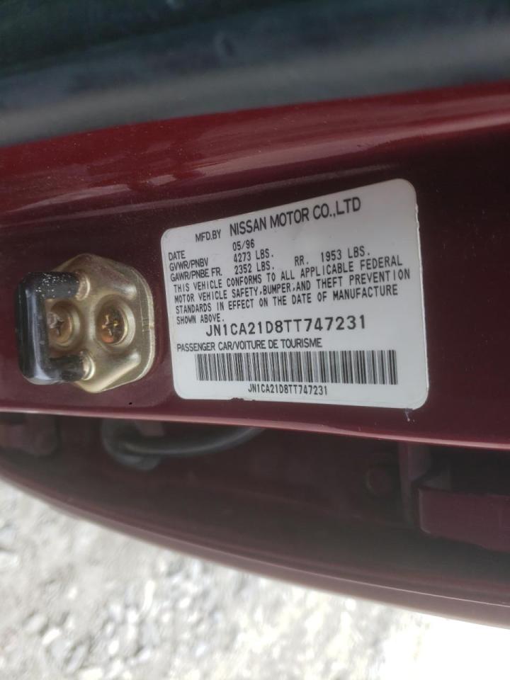 Photo 10 from auction – 1996 NISSAN MAXIMA GLE with VIN JN1CA21D8TT747231