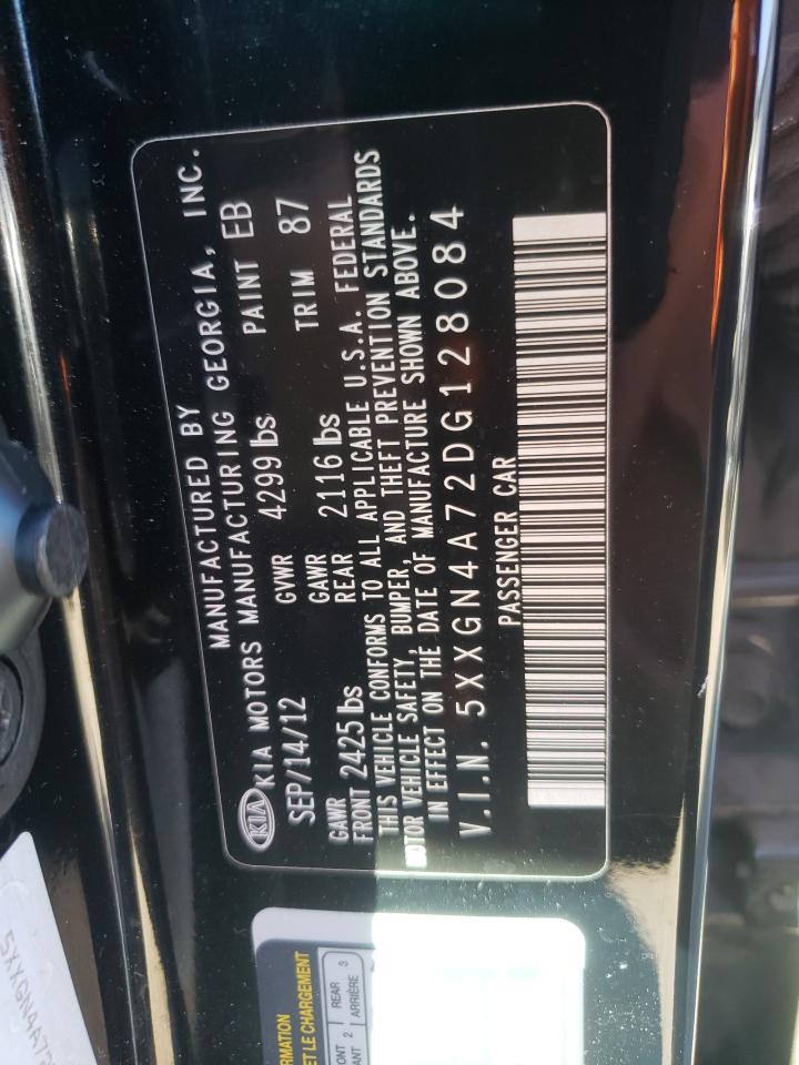 Photo 10 from auction – 2013 KIA OPTIMA EX with VIN 5XXGN4A72DG128084