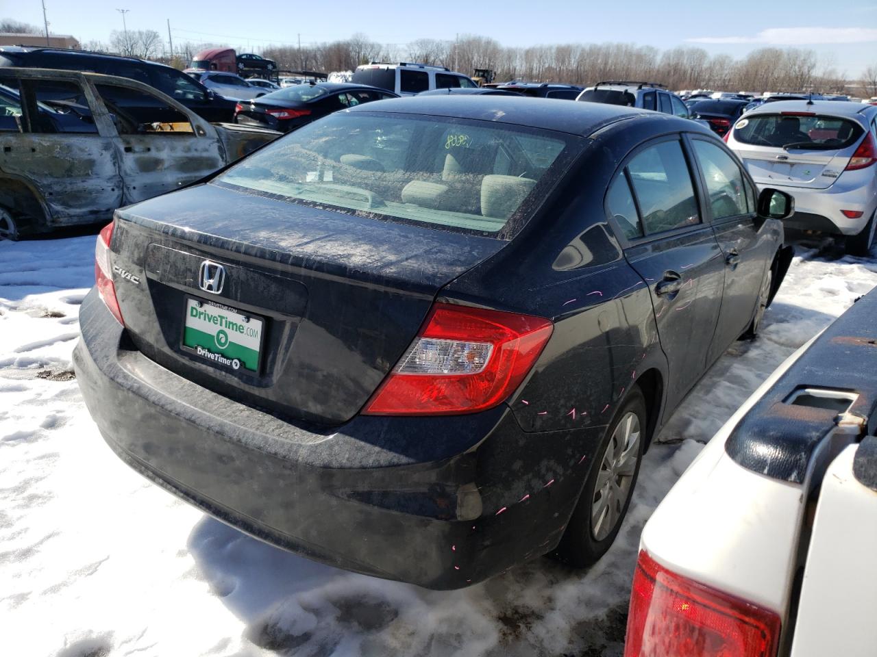 Photo 4 from auction – 2012 HONDA CIVIC LX with VIN 19XFB2F58CE337241