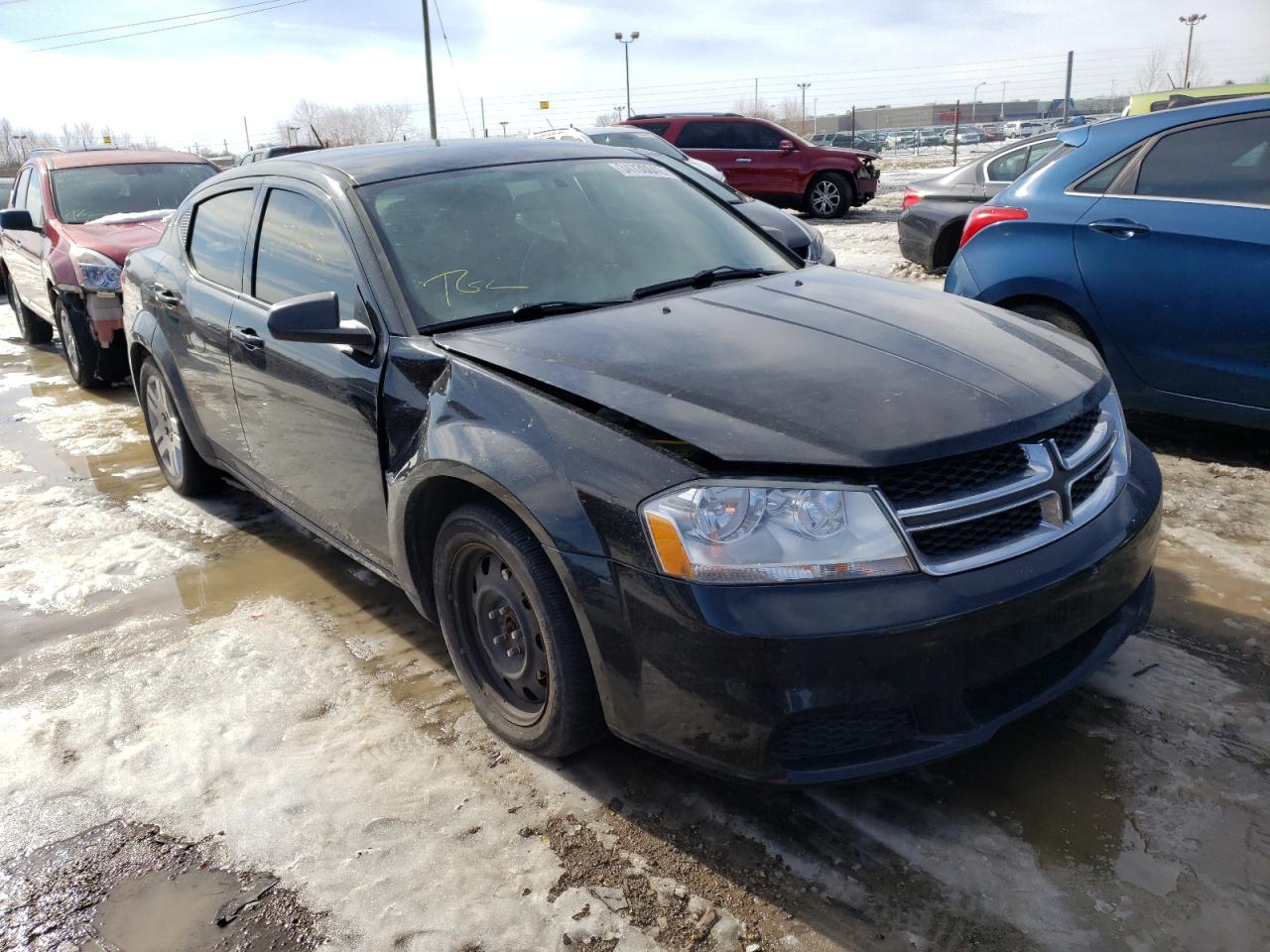 DODGE AVENGER SE 2014 with VIN 1C3CDZAB3EN216459 - Photo from auction