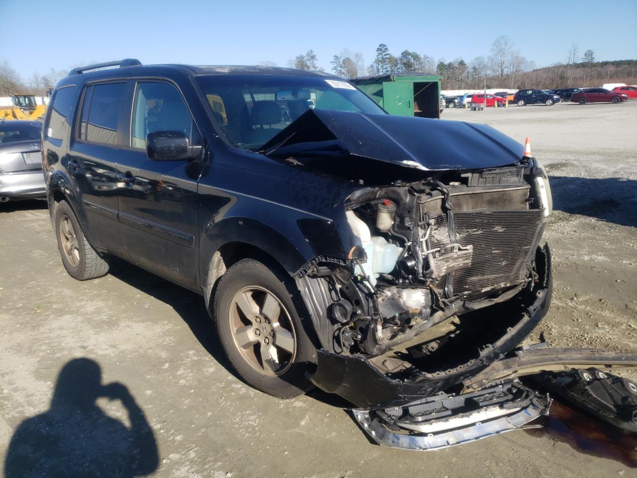 HONDA PILOT EXL 2009 with VIN 5FNYF38589B024595 - Photo from auction