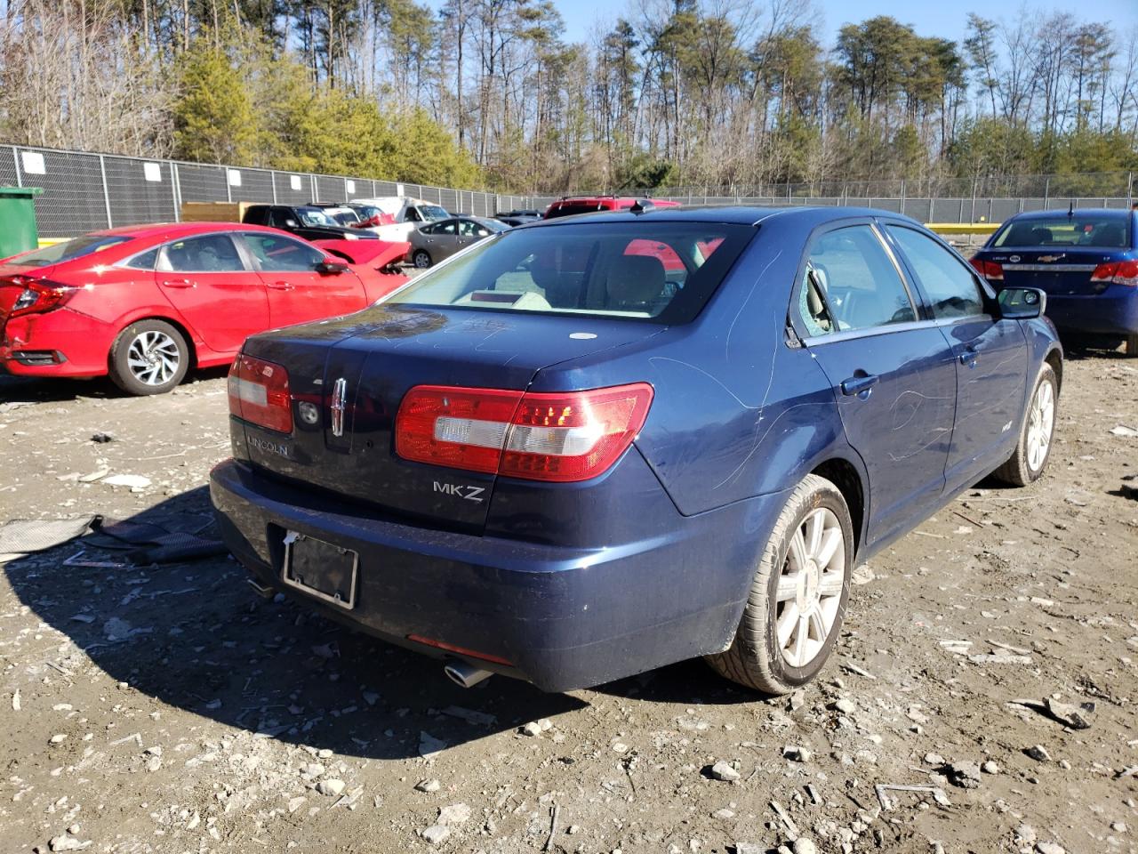 Photo 4 from auction – 2007 LINCOLN MKZ with VIN 3LNHM26T67R633421