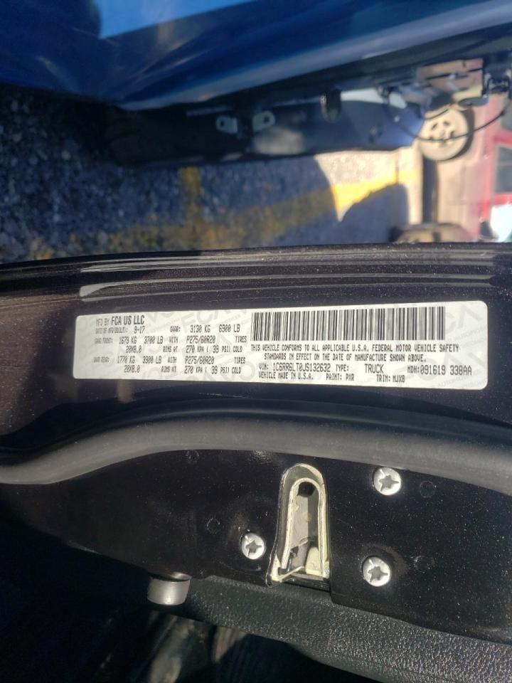 Photo 10 from auction – 2018 RAM 1500 SLT with VIN 1C6RR6LT0JS132632