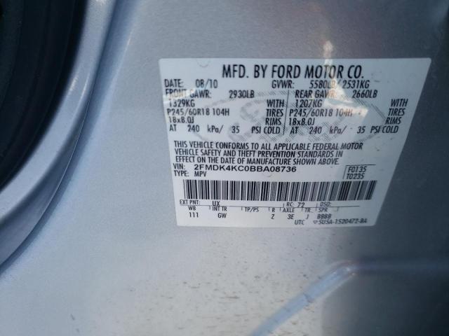 Photo 10 from auction – 2011 FORD EDGE LIMIT with VIN 2FMDK4KC0BBA08736