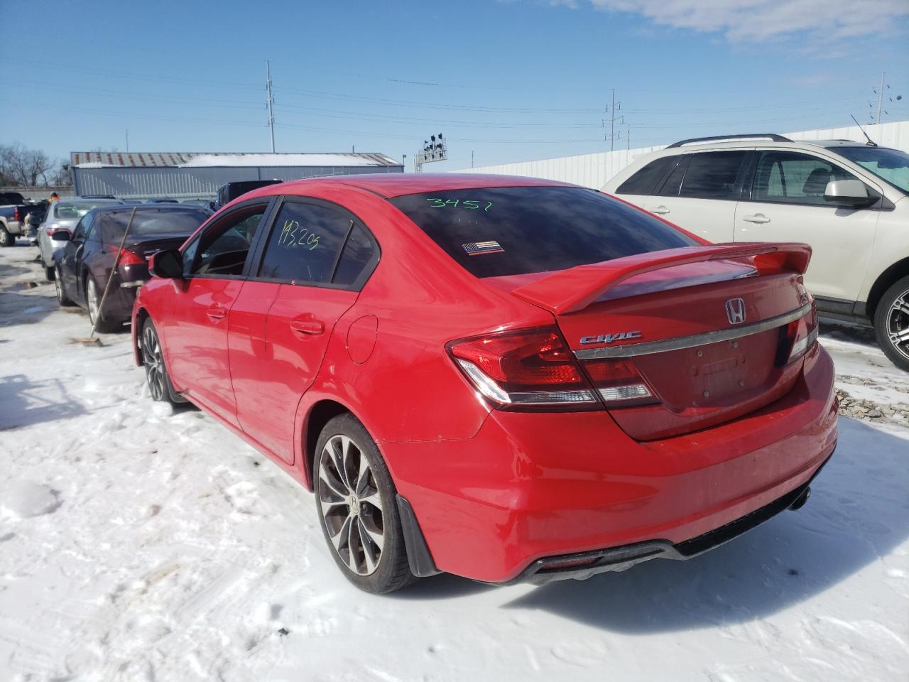 Photo 3 from auction – 2013 HONDA CIVIC SI with VIN 2HGFB6E58DH709340