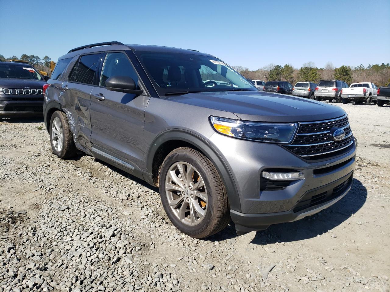 FORD EXPLORER X 2021 with VIN 1FMSK7DH5MGC05740 - Photo from auction