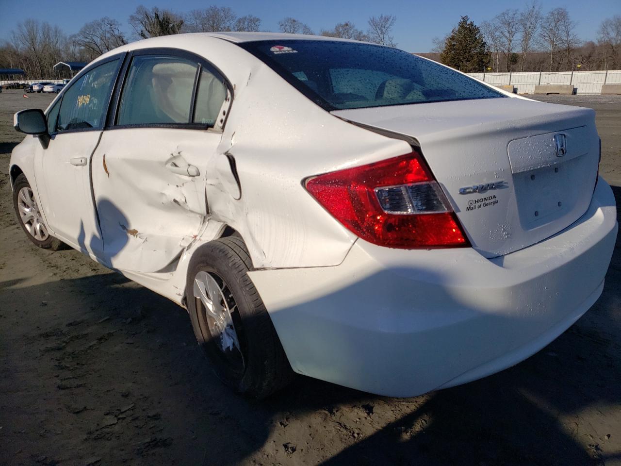 Photo 3 from auction – 2012 HONDA CIVIC LX with VIN 19XFB2F52CE075877