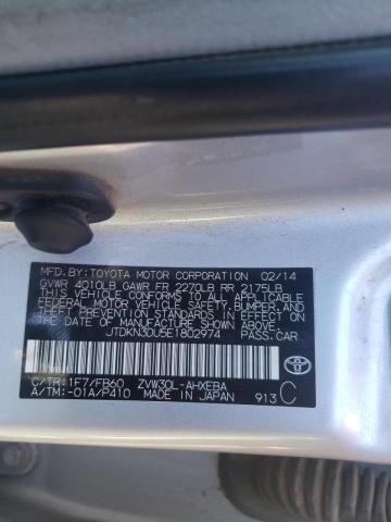 Photo 10 from auction – 2014 TOYOTA PRIUS with VIN JTDKN3DU5E1802974