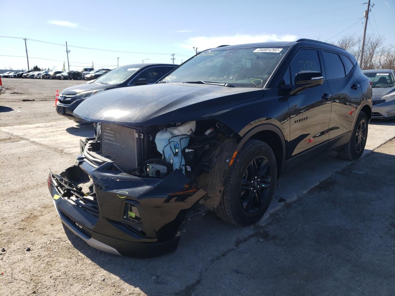 Photo 2 from auction – 2021 CHEVROLET BLAZER 3LT with VIN 3GNKBDRS7MS507272