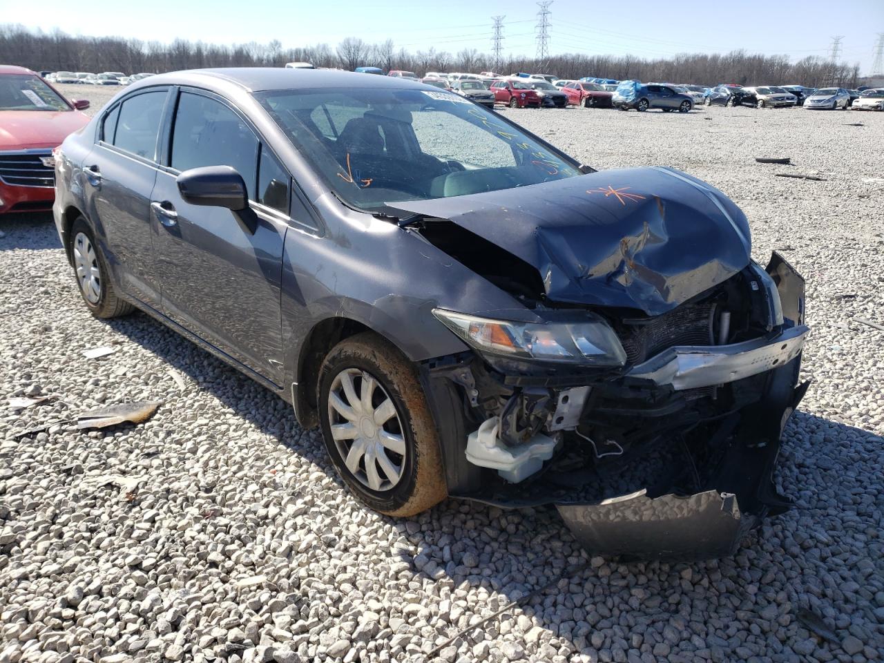 HONDA CIVIC LX 2015 with VIN 19XFB2F52FE023556 - Photo from auction