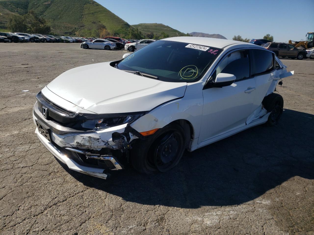 Photo 2 from auction – 2020 HONDA CIVIC LX with VIN 19XFC2F60LE215852