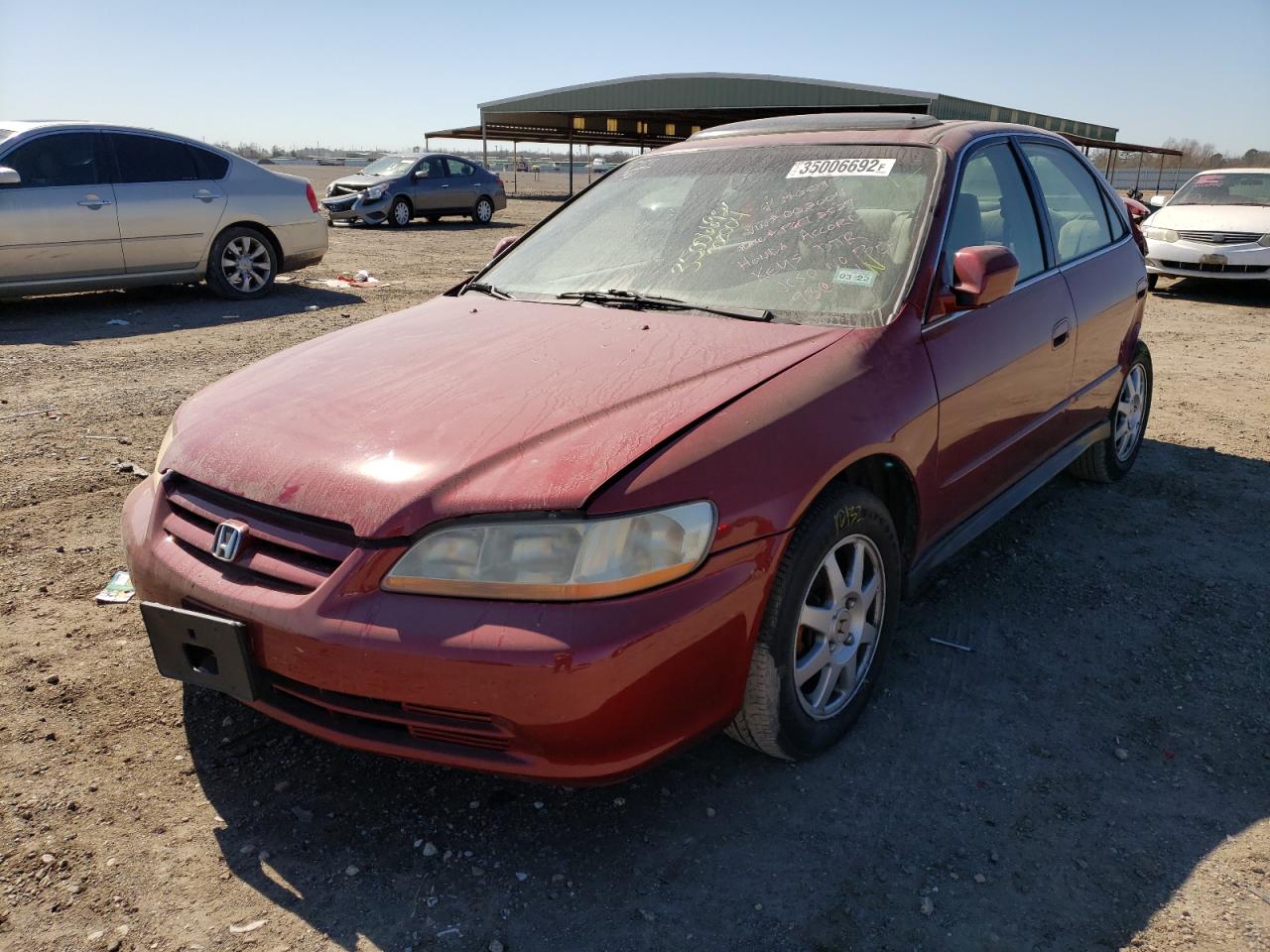Photo 2 from auction – 2002 HONDA ACCORD SE with VIN JHMCG56722C002004