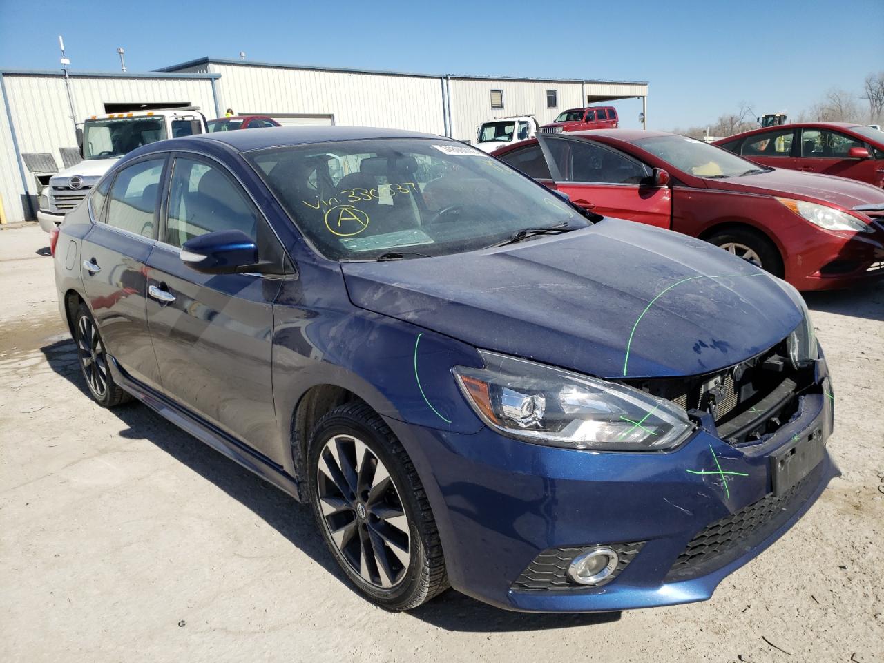 NISSAN SENTRA S 2016 with VIN 3N1AB7AP8GY330037 - Photo from auction