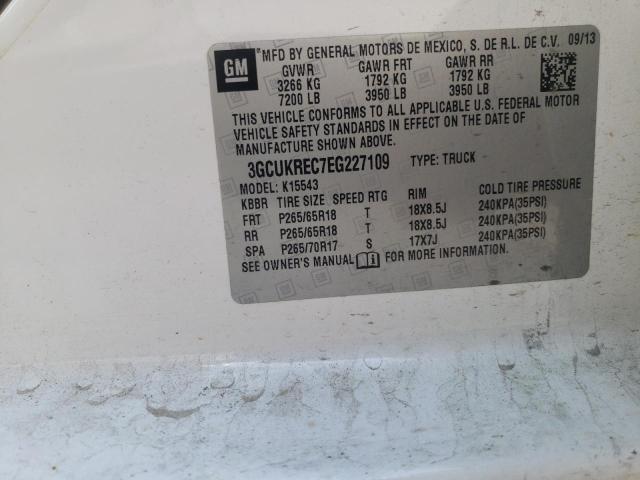 Photo 10 from auction – 2014 CHEVROLET SILVERADO with VIN 3GCUKREC7EG227109