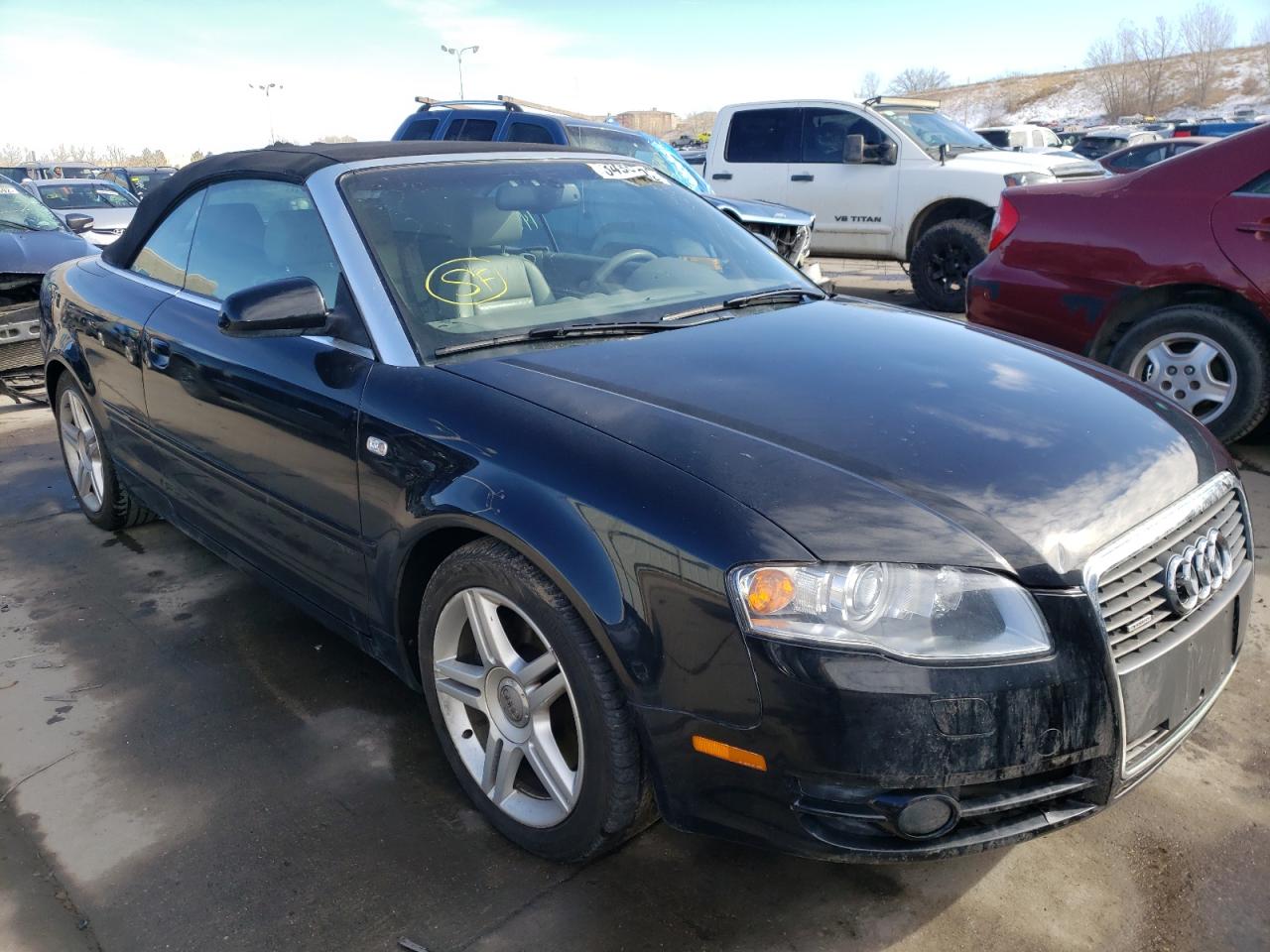 AUDI A4 2.0T CA 2007 with VIN WAUDF48H37K030462 - Photo from auction