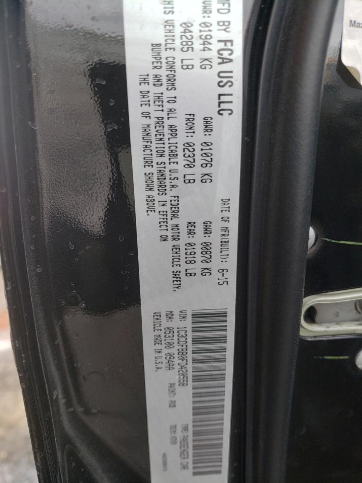 Photo 10 from auction – 2015 DODGE DART SXT with VIN 1C3CDFBB0FD420558