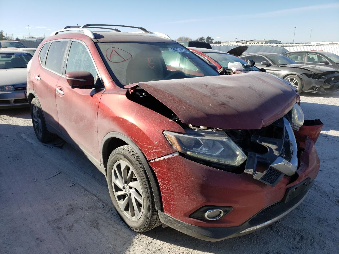 Photo 1 from auction – 2015 NISSAN ROGUE S with VIN 5N1AT2MT5FC832562
