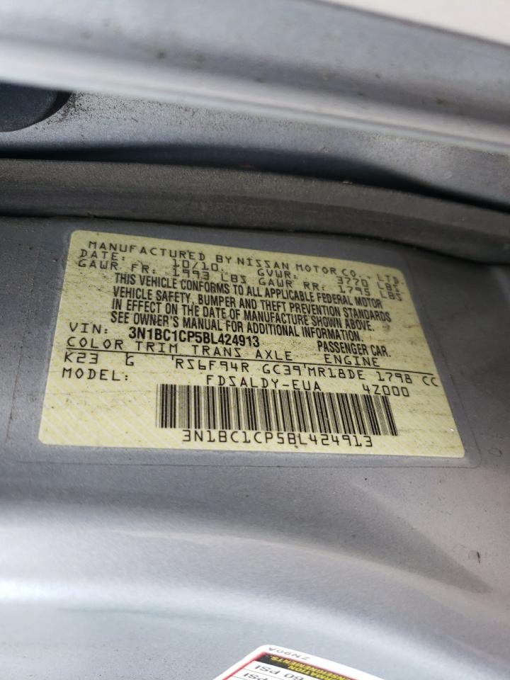 Photo 10 from auction – 2011 NISSAN VERSA S with VIN 3N1BC1CP5BL424913