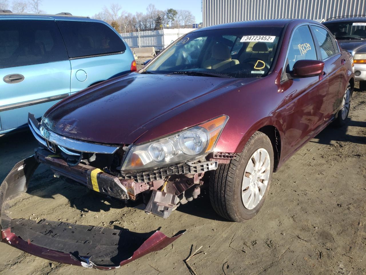 Photo 2 from auction – 2011 HONDA ACCORD LX with VIN 1HGCP2F33BA016150