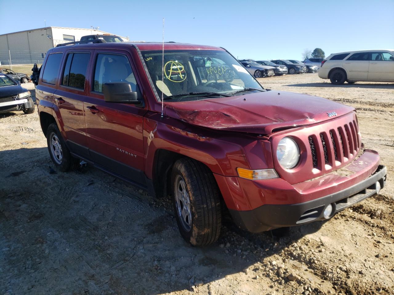 Photo 1 from auction – 2017 JEEP PATRIOT SP with VIN 1C4NJPBBXHD133122